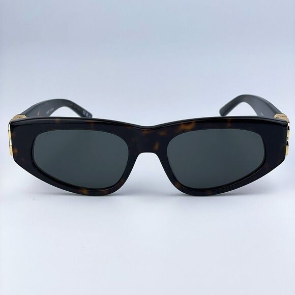 NEW Balenciaga BB0095S 002 Havana Brown Gold Green Cat Eye Unisex Sunglasses main image 14